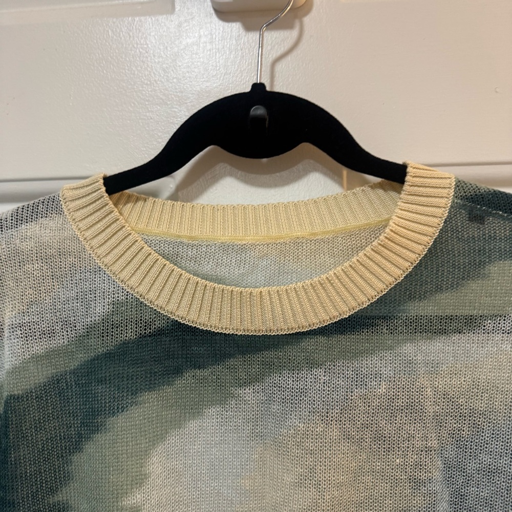 Missoni Sheer Knit Long Sleeves Sweater Linen Cotton Size 40 or US Size 4 - Picture 5 of 13